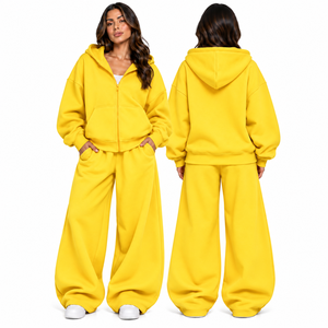 Nuevo Conjunto Deportivo de 2 Piezas para Mujer, Sudadera con Cierre y Pantalones Deportivos Holgados, Ropa de Invierno - Product Image 6