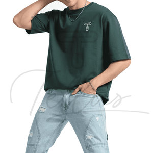 Camisetas Deportivas de Punto 100% Algodón, Corte Regular, Hombros Caídos, Tallas Grandes para Hombre, Venta al Por Mayor Personalizadas - Product Image 1