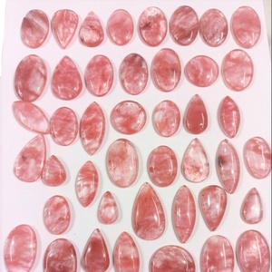Cabochon de Quartz de cerise rose naturel, pierre précieuse ample, vente en gros, 50 pièces - Product Image 2