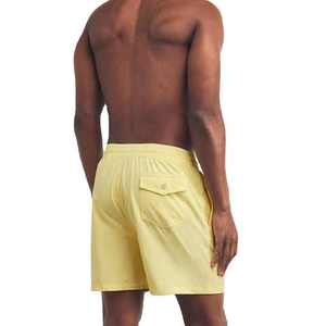 Short de bain pour hommes, short de plage pour hommes avec cordon de serrage élastique à la taille, doublure en maille douce et poches - Product Image 4