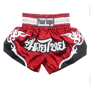 Wholesale Pakistan Boxing Muay Thai Shorts Custom Logo Front Position Premium Polyester <b>Stretch</b> Lightweight Quick Dry Breathable - Product Image 5