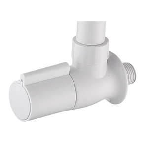 Grifo de cocina moderno de cuello de cisne giratorio de agua fría individual, montado en cubierta, de ABS cromado blanco, al por mayor KSOM-35T8C KSN Vietnam - Product Image 5