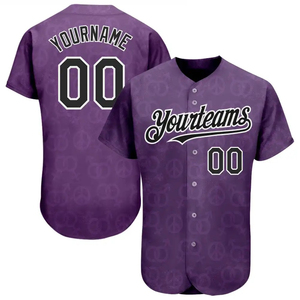 Maillot de baseball vintage à manches courtes 100 % polyester respirant et à séchage rapide pour homme – Meilleure vente à prix abordable - Product Image 3