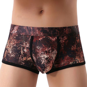 Calzoncillos Boxer Deportivos de Verano para Hombre, Corte Medio, Delgados, Antibacterianos, de Secado Rápido, Ecológicos, de Algodón, Sin Costuras, de Cuatro Puntas - Product Image 1
