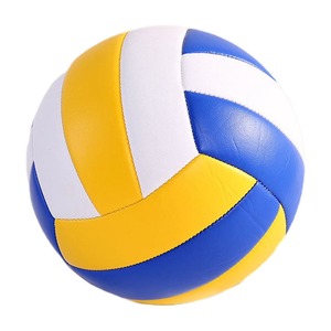 Balón de Voleibol de PU Azul, Blanco y Amarillo, Tamaño Estándar, Cosido a Mano, Balón de Entrenamiento Resistente para Adultos - Product Image 6
