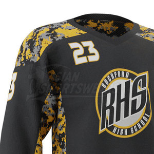 Camiseta de hockey sobre hielo de ajuste holgado, cómoda, con acolchado, para venta en línea. - Product Image 5