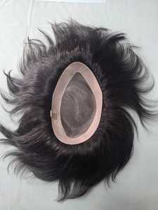 Taz Hair's High Quality Indian Water Wave <b>Wig</b> for <b>Men</b> Soft Mono Base Toupee System Made in Bangladesh - Product Image 3