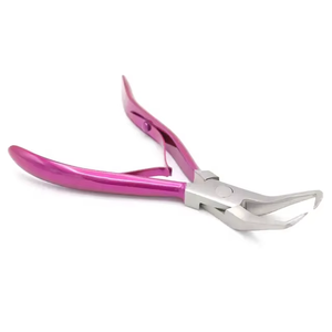 Hot Selling Hair Extension Pliers Pulling Hook <b>Bead</b> Device Tool Kits <b>Silicone</b> Lined Micro Ring Plasma Hair Extension Tools - Product Image 2