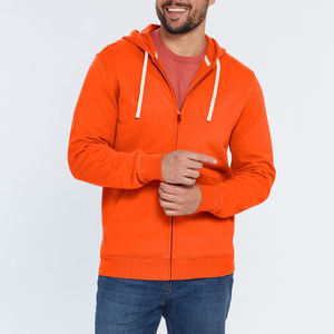 OEM ODM Solid <b>Orange</b> Color <b>Men's</b> High Quality Winter <b>Hoodies</b> 100% Cotton Fabric New Design Pullover Soft <b>Hoodies</b> For Adults - Product Image 2