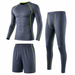 T-shirt en maille 100 % polyester pour homme, coupe ajustée, col rond, décontracté, respirant, manches longues, idéal pour le printemps - Product Image 1
