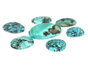 Natural Tibetan Turquoise Gemstone Cabochon Free Size Loose Stone Jewellery Making Supply Wholesale Manufacturer Custom Shape - Product Image 3