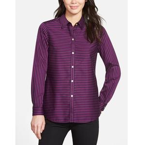 Nouvelle Collection Printemps Chemise Femme à Col Revers Manches Longues Couleur Unie Boutonnée Coupe Ample Exportée du Bangladesh - Product Image 3