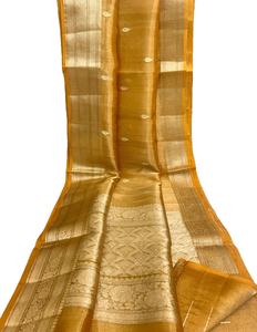 Saree en soie de coton imprimé/Saree en soie de coton brodé/Saree en soie de coton de créateur Saree en soie de coton léger en coton doux - Product Image 1