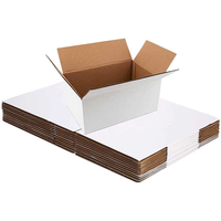 Cajas de Cartón Corrugado de 3 Capas Blancas de 5 x 5 x 4 Pulgadas con Materiales Reciclados para Envío, Comercio Electrónico y Uso Minorista