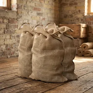 Elegant Heavy Duty Woven Jute Gunny Bag Eco Friendly Burlap Storage Sack for Farming <b>Warehousing</b> and Transportation - Product Image 1