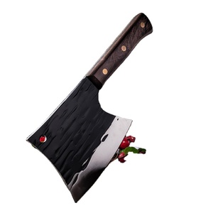 Hacha de Cocina de Acero al Carbono de Alta Resistencia, Forjada a Mano, con Hoja Gruesa de 6 Pulgadas y Mango de Madera de Palisandro de Grado Industrial - Product Image 1