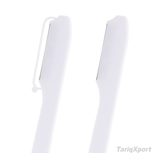 Top Quality Professional Barber Razor Straight <b>Edge</b> Foldable Plastic Straight Disposable Safety Barber Shaving Razors - Product Image 4