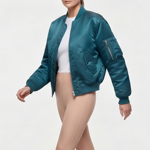 <b>Women's</b> Premium Streetwear Bomber <b>Jacket</b> Custom Wholesale Outerwear MA1 <b>Flight</b> <b>Jacket</b> Lightweight Bomber <b>Jackets</b> <b>Women</b> - Product Image 4