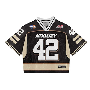 Jersey de punto personalizado para mujer, estilo oversize, estilo fútbol americano, venta al por mayor OEM, jersey transpirable de moda - Product Image 5