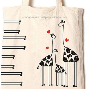 Bolsa de Almacenamiento con Asa, Bolsa de Lona de Algodón Estampada, Bolsa de Compras de Lujo para Mujer, para Uso Diario - Product Image 1