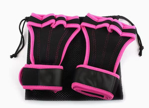 Guantes Deportivos Transpirables de Medio Dedo con Soporte para Muñeca, Estilo Liso Negro y Azul, para Primavera y Otoño - Product Image 3