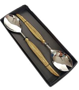 Juego de Servir Dorado de Lujo, Cuchillo y Espátula para Pastel en Caja de Presentación, para Banquetes y Fiestas - Product Image 3