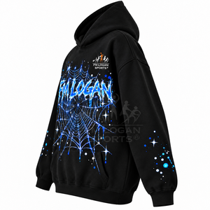 Vente en gros de sweats à capuche gothiques d'hiver personnalisés avec fermeture éclair, unisexes, surdimensionnés, noirs, en polaire, 100% coton, respirants, écologiques - Product Image 3