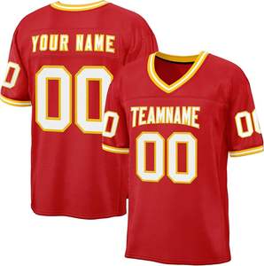 Maillot de football personnalisé avec nom et numéro pour adulte, maillot personnalisé pour fan de football américain, maillots de sport de football - Product Image 2
