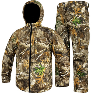 Nouvelles combinaisons et pantalons de chasse unisexes en softshell d'hiver, camouflage silencieux, résistants à l'eau - Product Image 1