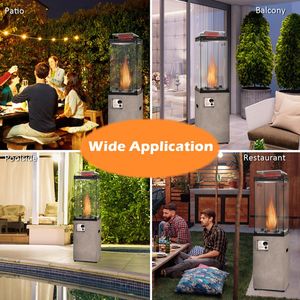 Chauffe-terrasse au propane de 41 000 BTU avec capot métallique, produit de chauffage extérieur - Product Image 6