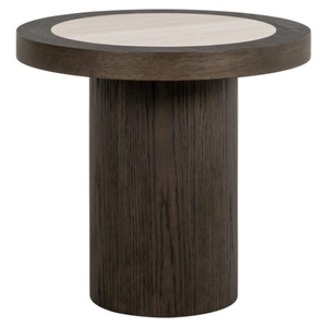Table basse moderne avec base en bois, design mid-century, plateau en marbre fait main, structure en fer, écologique, légère, facile à nettoyer, pour le salon - Product Image 1