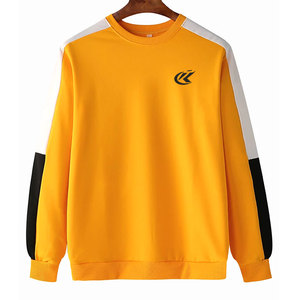 Sweat-shirt pull-over pour homme en molleton de coton et polyester respirant de haute qualité, couleur unie, pour l'hiver, décontracté, séchage rapide, collection 2026 - Product Image 1