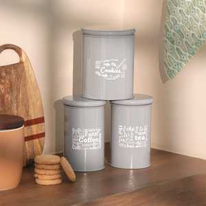 Matte Custom Empty Round Aluminum Tin <b>Canister</b> Coffee Storage Box Metal Food Can for <b>Tea</b> For Kitchen - Product Image 1