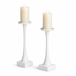 Modern <b>Red</b> Metal <b>Candle</b> Holder Set Tall Candlestick Decorative Home Decor Table Centerpiece Elegant Luxury Style - Product Image 4