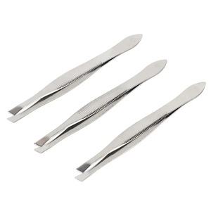 Pinzas para Pestañas de Acero Inoxidable, Punta Recta, Herramienta de Precisión Duradera, Estilo Moderno Ecológico, 9.5 cm, 2 Piezas, Portátiles - Product Image 6