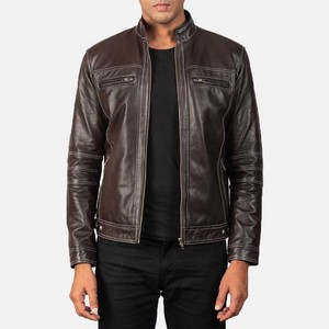 Bulk Wholesale Leather <b>Jacket</b> Men 2026 Custom Genuine Leather Outerwear OEM Biker Style Streetwear <b>jacket</b> for men - Product Image 3