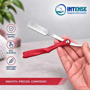 Navaja de Afeitar Profesional para Barbería con 3 Cuchillas de Repuesto de Acero Inoxidable, Herramienta Manual para Afeitar y Cortar el Cabello en Salón - Product Image 4