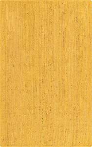 Yellow Jute <b>Rug</b> Handmade Natural Fiber Area Carpet <b>Boho</b> Farmhouse Floor Mat For Living Room Bedroom Decor - Product Image 3