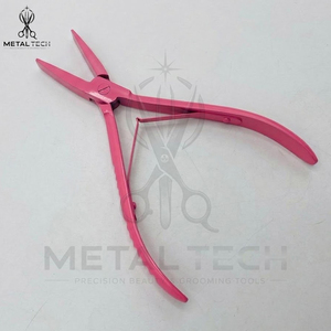 Pinzas Profesionales de Acero Inoxidable con Recubrimiento Rosa para Extensiones de Cabello, Herramienta de Aplicación y Remoción de Anillos Micro Link - Product Image 2