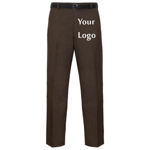 Pantalones formales de diseño personalizado para hombre, pantalones elásticos de cintura media de alta calidad, servicio OEM con impresión de logotipo personalizado de BD - Product Image 2