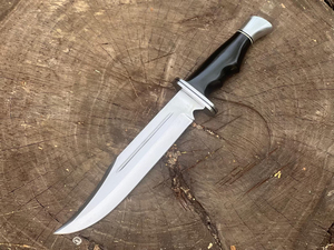 Couteau de chasse artisanal en acier inoxydable ultra-affûté, lame pleine longueur, pour le camping, la survie et le bushcraft, avec poignée ergonomique - Product Image 3