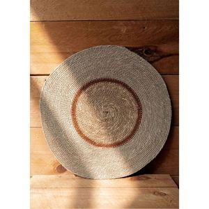 Wholesale Handcrafted Natural Seagrass Woven Placemat Round <b>Table</b> Mat Bohemian Rustic Dining Room Kitchen <b>Table</b> Decor <b>Runner</b> - Product Image 1