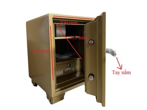 Caja Fuerte Electrónica Digital con Cerradura de Llave YUNOS YNS-59E, Caja Fuerte Ignífuga para Montar en la Pared con Protección Óptima Contra Robos - Product Image 4