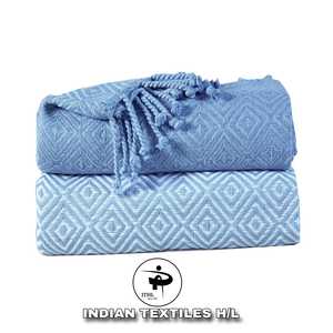 Plaid en coton de designer très vendu, motifs indiens décoratifs variés, literie pour l'hiver, usage domestique, provenance Inde par ITHL - Product Image 3