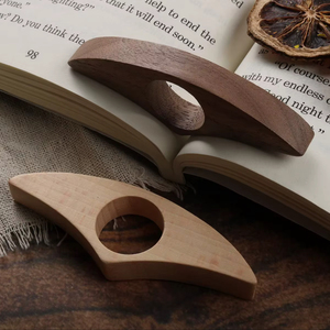 Finger Ring Reader Support <b>Book</b> Finger Holder Wooden - Product Image 1