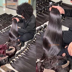 Paquets de cheveux droits en os miroir à prix abordable 100% extensions de cheveux bruts vietnamiens prêts à expédier, prêts à faire des perruques - Product Image 6