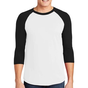T-shirt à manches longues raglan pour homme, orange et blanc, col rond, décontracté, coupe ample, taille standard, 100 % coton 320g, sérigraphié, séchage rapide - Product Image 5