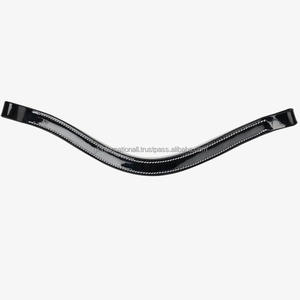 Banda de cejas de caballo de charol de todas las formas personalizada al por mayor con relleno de costuras en contraste en tamaños de mazorca completa banda de cejas de brida - Product Image 1