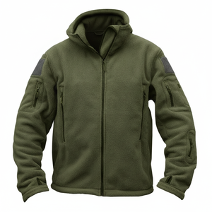 Chaqueta de Caza de Forro Polar, Doble Capa, Bordada, Cortavientos, Chaqueta Táctica de Invierno para Exteriores, OEM, al por Mayor, Chaquetas de Senderismo para Hombre - Product Image 5