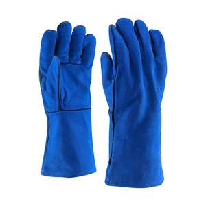 Gants de soudage en cuir de vachette pleine fleur haute performance, résistants aux flammes, certifiés CE, antistatiques, sans latex, pour travaux lourds - Product Image 4